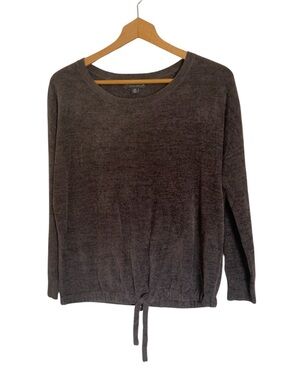 Barefoot Dreams Cozy Chic Ultra Lite Carbon Slouchy Pullover Top size XS
